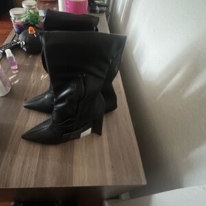 Long black boots
